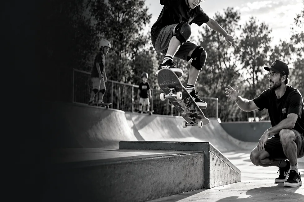 Illustrative skateboarding activity